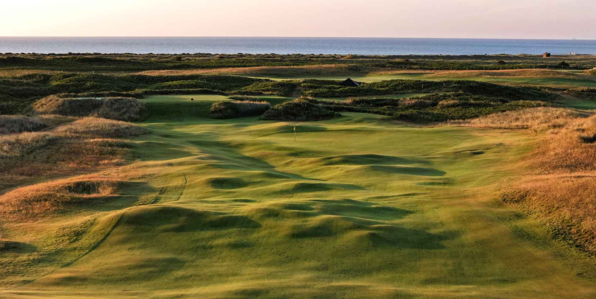 County Louth Golf Club aerial view of hole on course